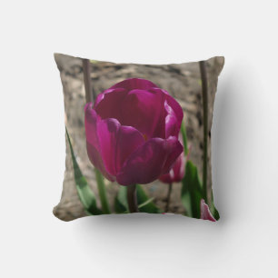 Coussin Tulipe pourpre