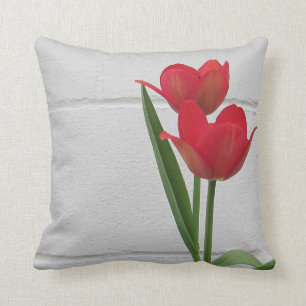 Coussin Tulipe rose  
