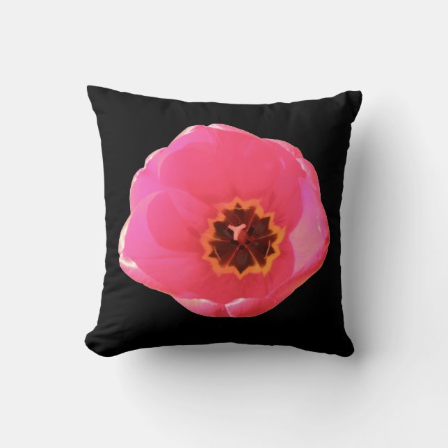 Coussin Tulipe rose (Recto)