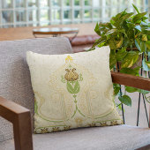 Coussin Tulipe Stylisée Delicate Fils Décoration Accueil