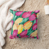 Coussin Tulipes en aquarelle (Couverture)