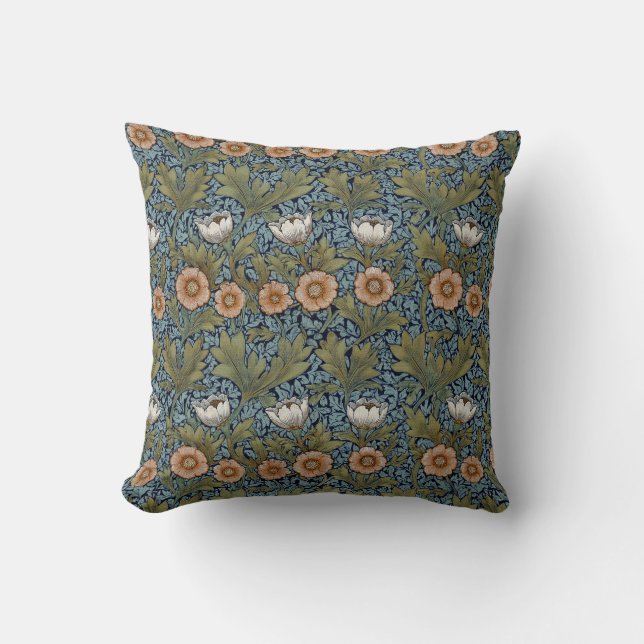 Coussin Tulipes et feuillage (Recto)