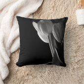 Coussin Tulipes noires et blanches (Couverture)