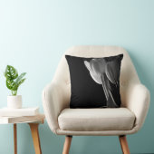 Coussin Tulipes noires et blanches (Chaise)