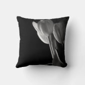 Coussin Tulipes noires et blanches (Verso)