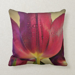Coussin Tulipes pourpres