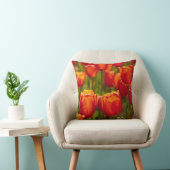 Coussin Tulipes rouges impression photographique. aimant (Chaise)