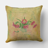 Coussin Tulipes vintages (Verso)