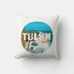 Coussin Tulum Mexique Grande idée cadeau
