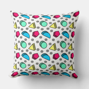 Coussin Tumbling Neo Memphis Style Formes Motif