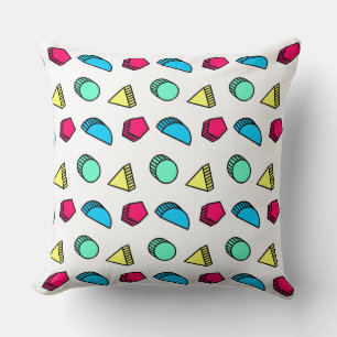 Coussin Tumbling Neo Memphis Style Formes Motif 02