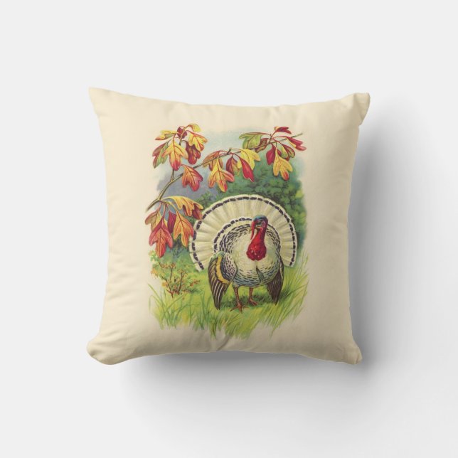 coussin turc de Thanksgiving Vintage (Recto)