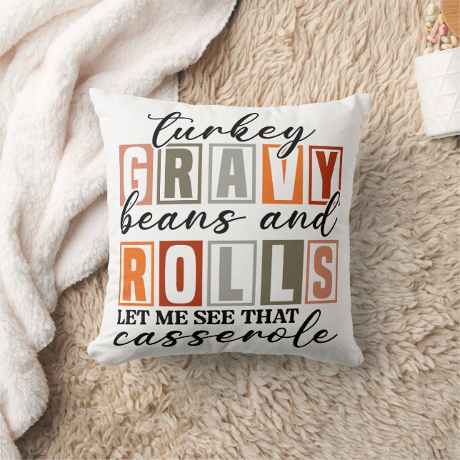 Coussin Turc Fèves Graves Et Rouleaux Casserole Drôle (Couverture)