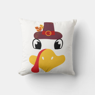 Coussin Turkey Moo Funny Thanksgiving