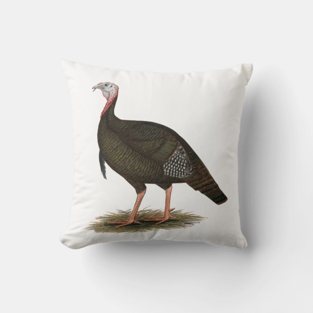 Coussin Turquie : Tom sauvage de l'Est (Recto)