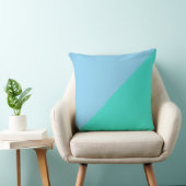Coussin Turquoise & Bébé bleu couleur solide (Chaise)