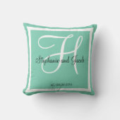 Coussin turquoise bleu vert mer coutume Mariage gardien co (Recto)