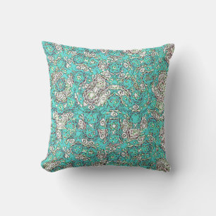 Coussin Turquoise court circuit