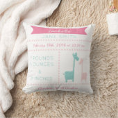 Coussin turquoise d'Aqua de menthe de rose de stat (Couverture)