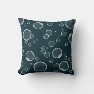 Coussin turquoise de bulles de souffle. Tout sur l