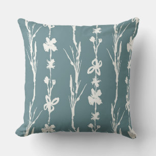 Coussin Turquoise Floral Farmhouse Jeu d'oreiller