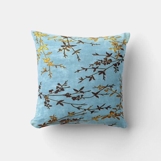 Coussin Turquoise Golden Brown (Recto)