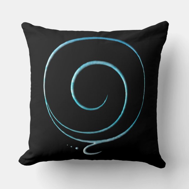 Coussin Turquoise Gratitude  (Recto)
