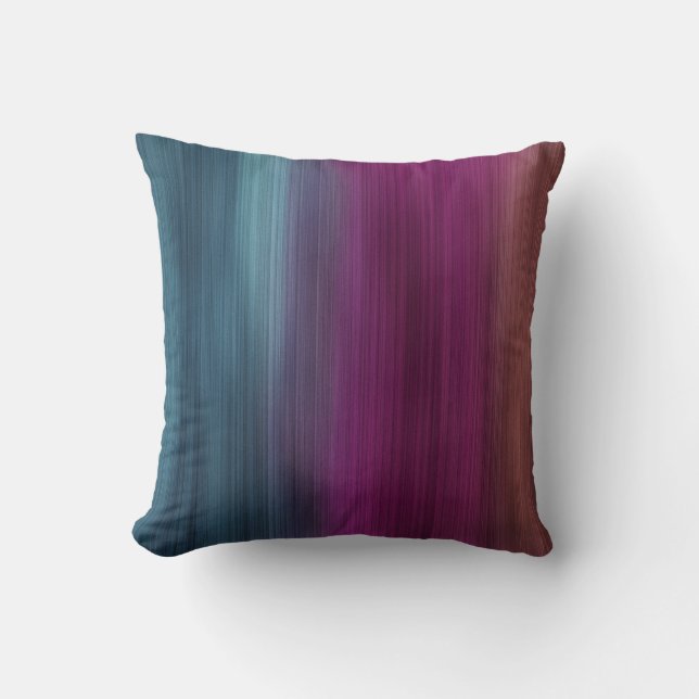 Coussin Turquoise Magenta Sienne Moderne (Recto)
