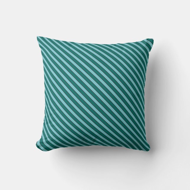Coussin Turquoise & Robin Bleu Oeuf avec lignes noires min (Recto)