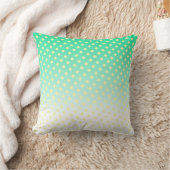 Coussin Turquoise Vert Blanc Jaune Diamants (Couverture)