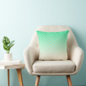 Coussin Turquoise Vert Blanc Jaune Diamants (Chaise)