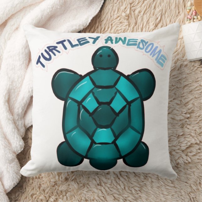 Coussin  Turtle Cute Pun Funny Animal Gift (Couverture)