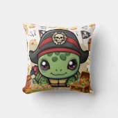 Coussin Turtle Pirate Money (Recto)