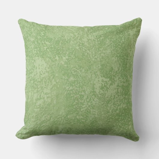 Coussin Tuscan Marmorino Green Throw Pillows (Recto)