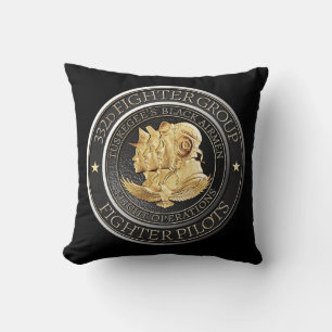 Coussin Tuskegee Red Tail Airmen 332d Fighter Group