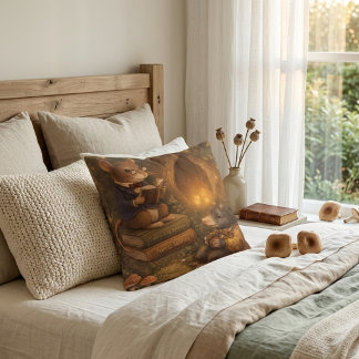 Coussin Tux & Twitch Cozy Storytime Woodland
