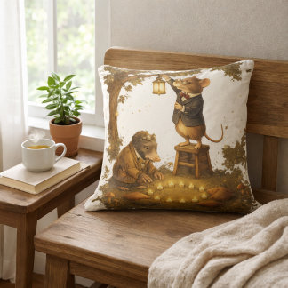 Coussin Tux & Twitch Woodland Evening Glow