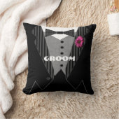 Coussin Tuxedo de Pink Gerber Daisy Groom (Couverture)