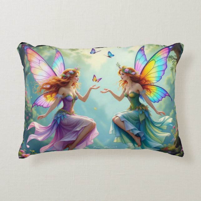 Coussin Twin Fairies (Devant)