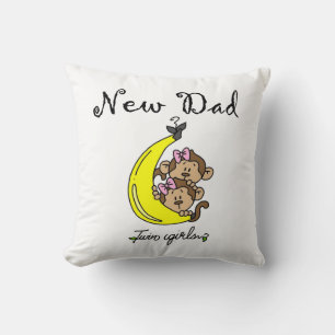 Coussin Twin Girls New Papa Cadfts