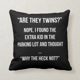 Coussin Twin Mom Twin Dad Twins Baby Gifts Design