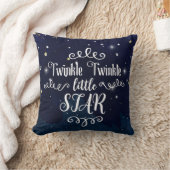 Coussin Twinkle Little Star Baby Shower Bleu Doré Starry (Couverture)