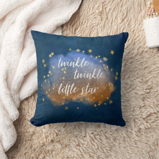 Coussin Twinkle Little Star | Poussière d'or en cuivre ble (Couverture)