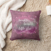 Coussin Twinkle Little Star | Vert menthe rose gras (Couverture)