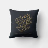 Coussin Twinkle scintille ma petite étoile (Verso)