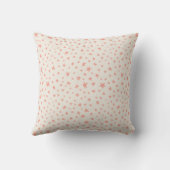 Coussin Twinkle Stars terracotta pink and cream (Verso)