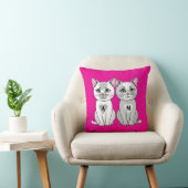 Coussin Twins cat (Chaise)