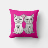 Coussin Twins cat (Recto)
