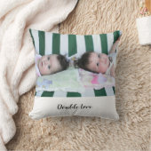 Coussin Twins Double Amour, Motif de coeur (Couverture)