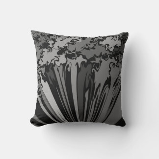 Coussin Twirl coloré Abstrait / Pinched / B & W /